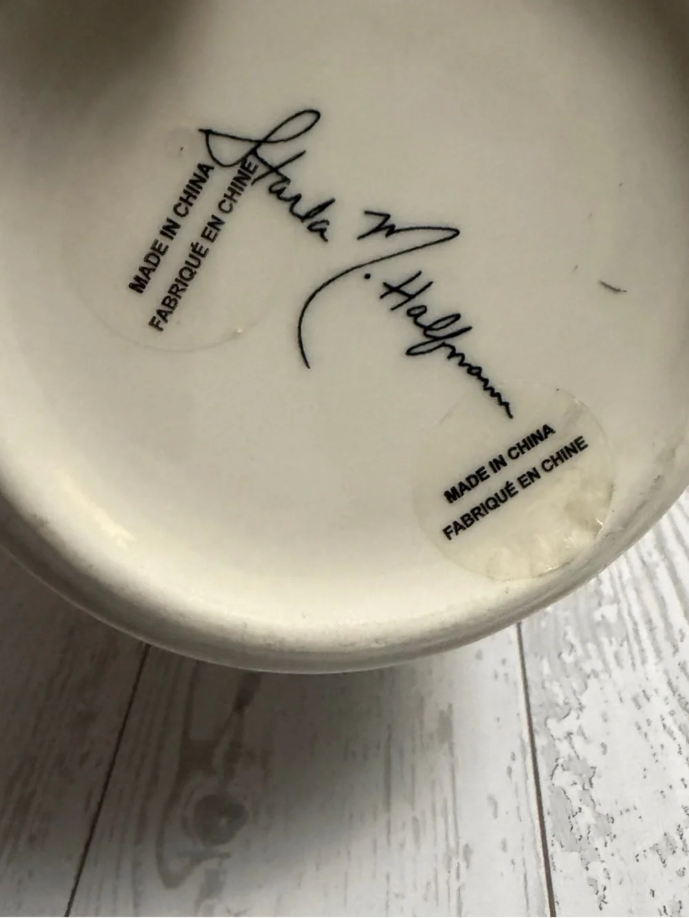 Anthropologie Coffee Cup Mug Inital Letter‎ K Monogram by Starla M Halfmann